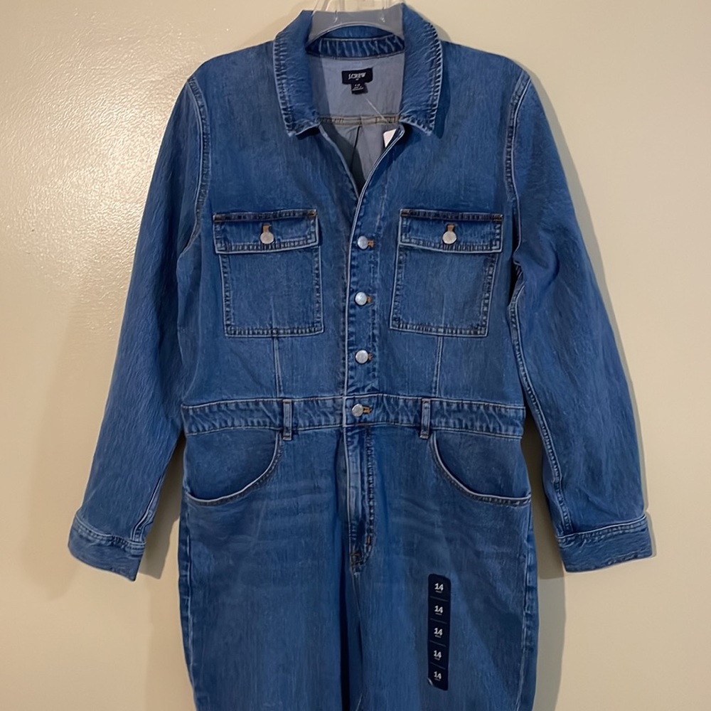 New Designer Denim Jumpsuit by J. CREW